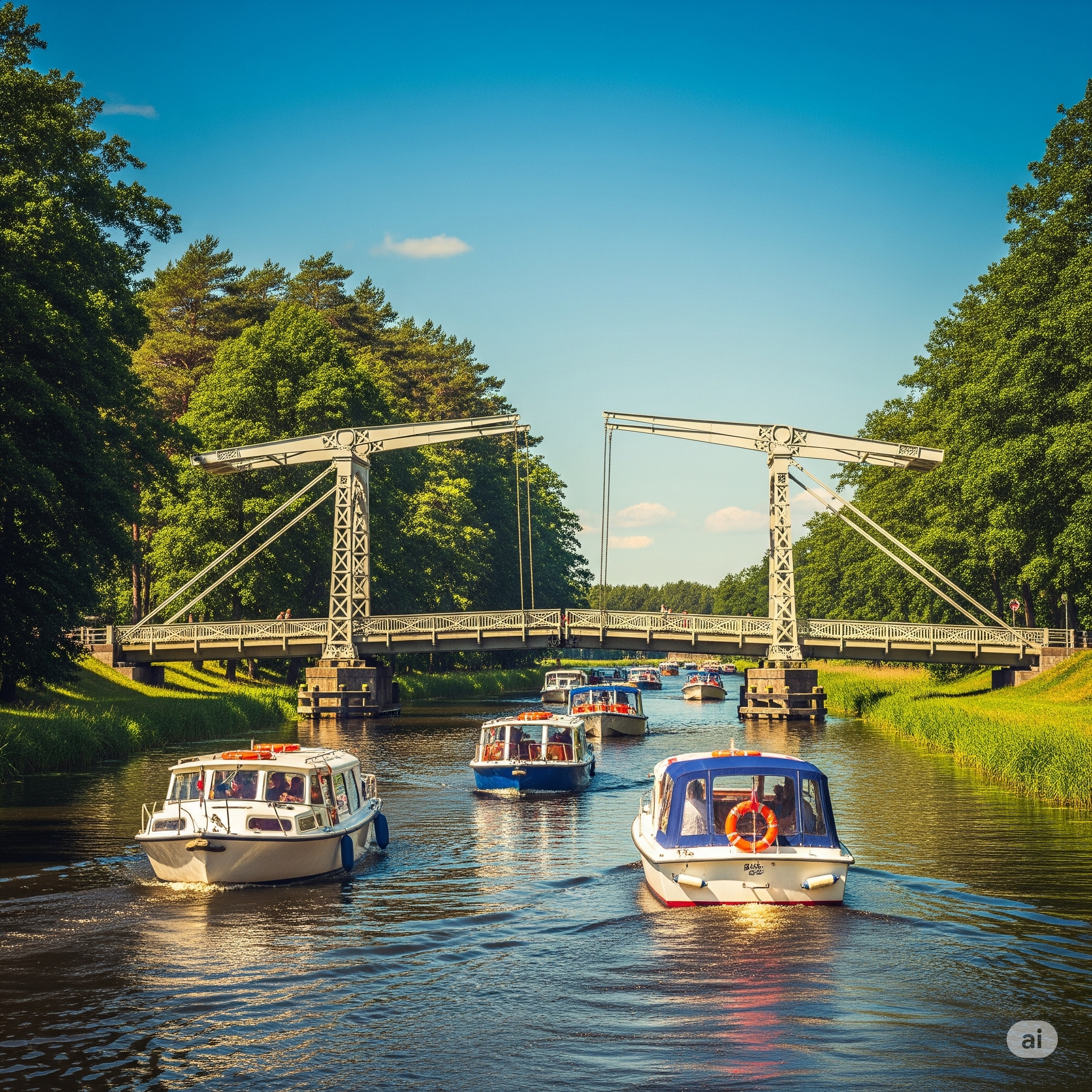 Godziny otwarcia mostu obrotowego w Giżycku w 2025 roku